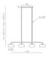 Ipon Linear Pendant Light by Aromas