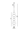 Mapi Vertical Pendant Light by Aromas
