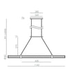 Niro Linear Pendant Light by Aromas