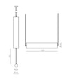Nooi Linear Pendant Light by Aromas