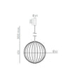 Pepo Black Pendant Light by Aromas