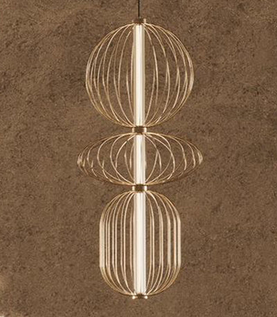 Pepo Brass Pendant Light by Aromas