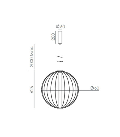 Pepo Brass Pendant Light by Aromas