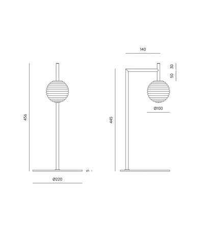 Doul Table Lamp by Aromas.