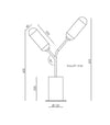 Lari Table Lamp by Aromas