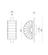 Gina Wall Light by Aromas
