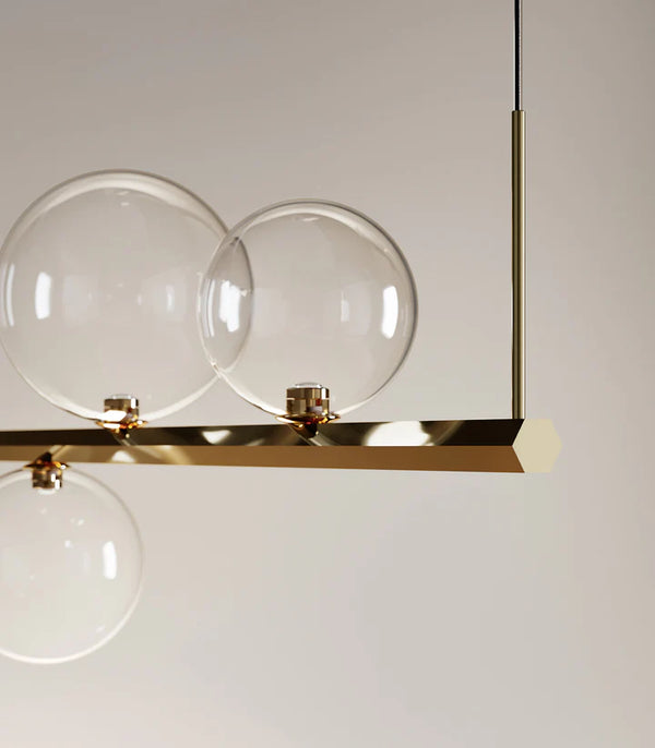 Linear Light Random Pattern LODES Random Stick Long Linear Pendant - Lighting Affairs