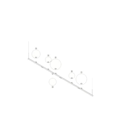 LODES Random Stick Long Linear Pendant