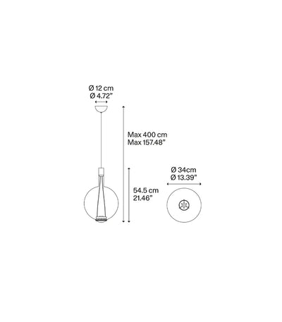 LODES SkyFall Round Pendant Light