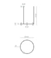 Tura 12lt Pendant Light by Aromas