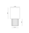 Dena Table Lamp by Aromas