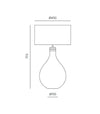 Sam Table Lamp by Aromas