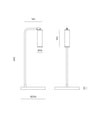 Tura Table Lamp by Aromas Del Campo