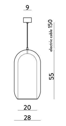 Aeron Pendant by Cangini & Tucci