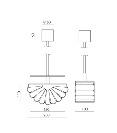Gina 1L Pendant Light by Aromas