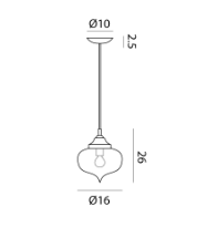 Arabesque Pendant by Cangini & Tucci