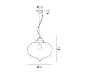 Arabesque Pendant by Cangini & Tucci