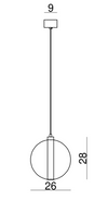 Eclisse Max XXL Pendant by Cangini & Tucci