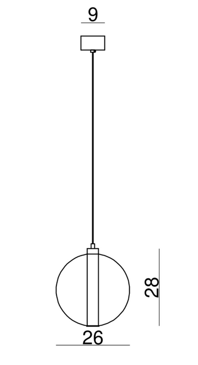 Eclisse Max XXL Pendant by Cangini & Tucci