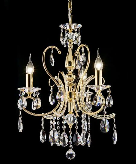 Dakota Gold 3 Light Chandelier