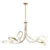 Hubbardton Forge Aerial 5 Light Soft Gold Chandelier Lighting Affairs