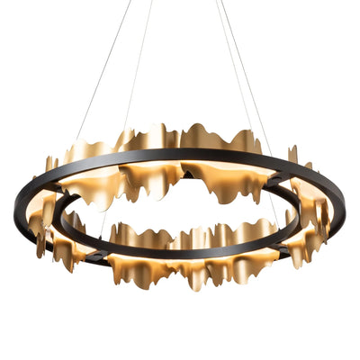 Hubbardton Forge Hildene Black Gold Circular LED Pendant Lighting Affairs