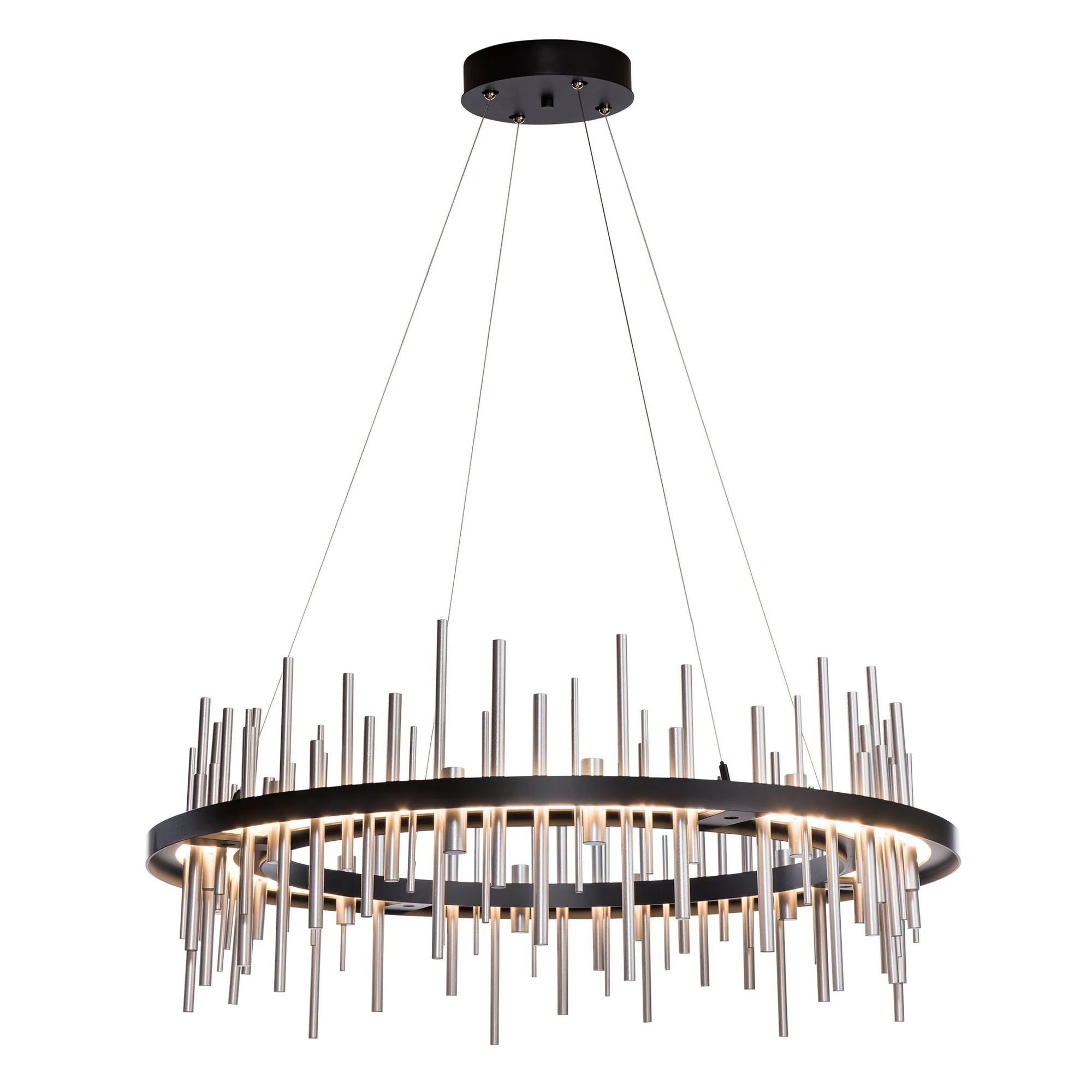 Hubbardton Forge Cityscape Circular LED Linear Chandelier Lighting Affairs