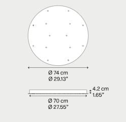 LODES Cluster 14 Lights Round Cluster Canopy