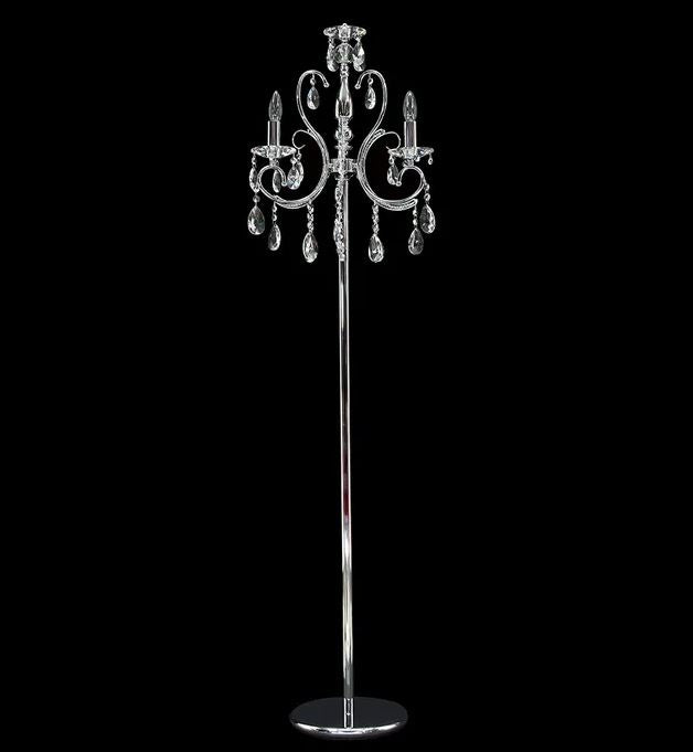 Dakota Crystal Chrome Floor Lamp