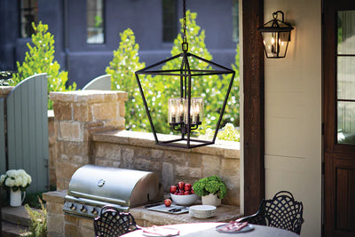 Hinkley Alford Place 4 Light Museum Black Alfresco Pendant Lighting Affairs