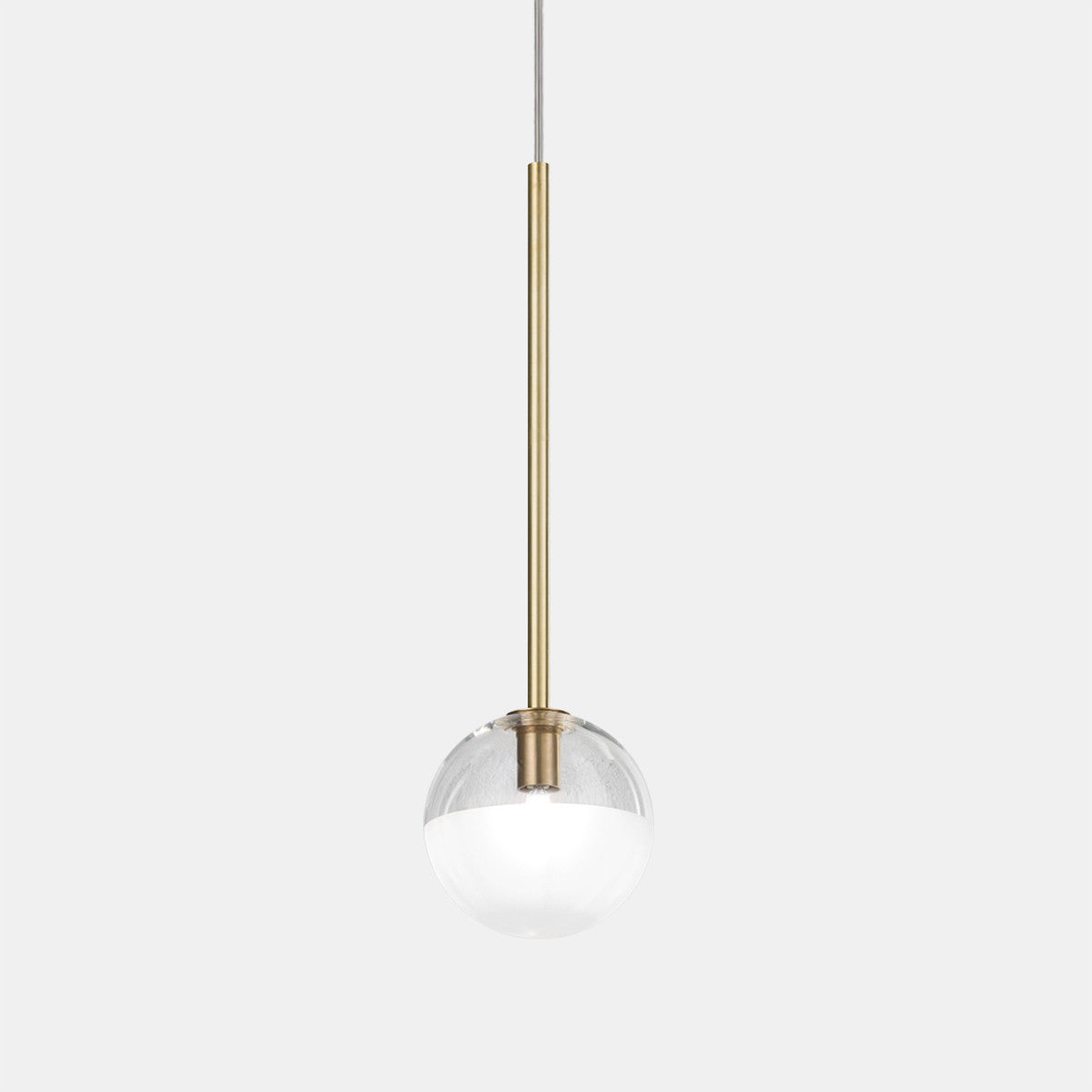 Molecola Single 15 Natural Brass Pendant