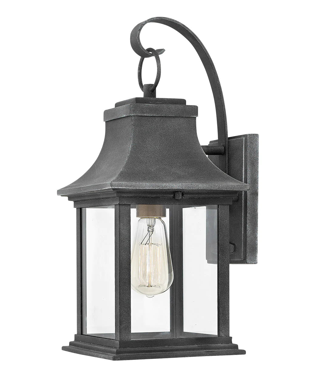 Hinkley Adair 1 Light Aged Zinc Outdoor Lantern Lighting Affairs