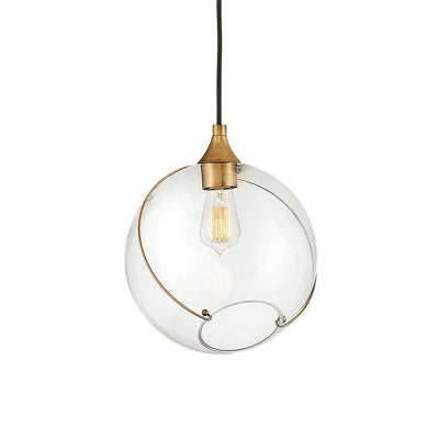 Hinkley Skye 1 Light Heritage Brass Pendant Lighting Affairs