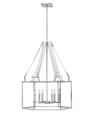 Hinkley Monroe 6 Light Polished Nickel Pendant Lighting Affairs