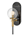 Hinkley Lisa McDennon Gilda 1 Light Black Marble & Heritage Brass Wall Bracket Lighting Affairs