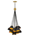 Hinkley Nula Shell Black Gold Leaf Large Pendant Lighting Affairs