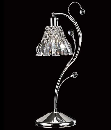 Mornington Crystal Chrome Table Lamp