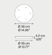 LODES Cluster 5 Lights Round Cluster Canopy