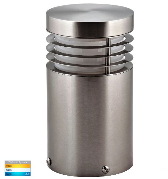 Mini 316 Stainless Steel TRI Colour LED Bollard Light