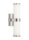 Tech Lighting Lynk LED 12 Satin Nickel and Opal White Acrylic Wall Sconce Lighting Affairs