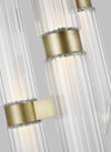 Tech Lighting Langston Brass and Glass Large Pendant Lighting Affairs