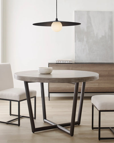 Tech Lighting Pirlo 1 Light Matte Black Pendant Lighting Affairs