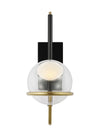 Tech Lighting Crosby Medium Black and Natural Brass Wall Sconce Lighting Affairs