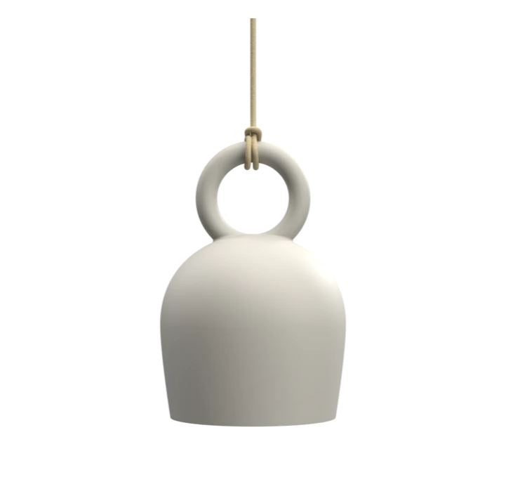 Calo White Clay Pendant