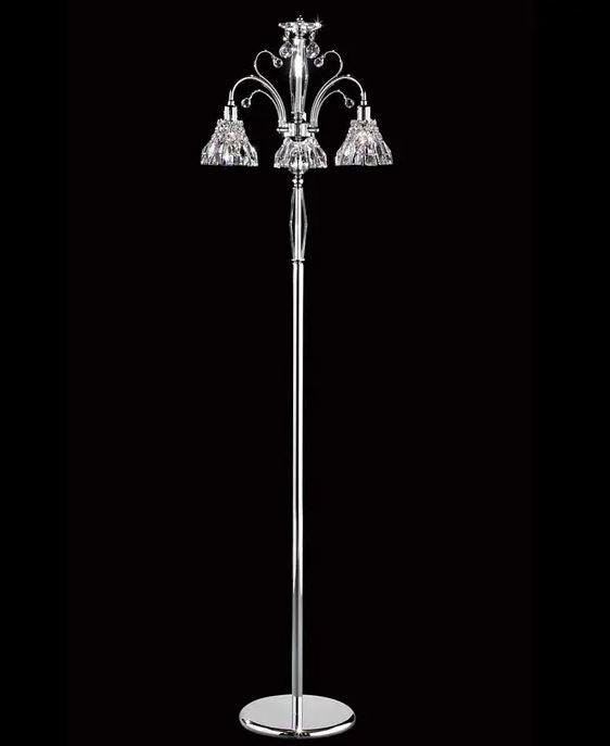 Mornington Crystal Chrome Floor Lamp