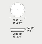 LODES Cluster 7 Lights Round Cluster Canopy