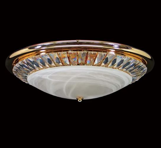 Crawford Large Crystal Gold Oyster