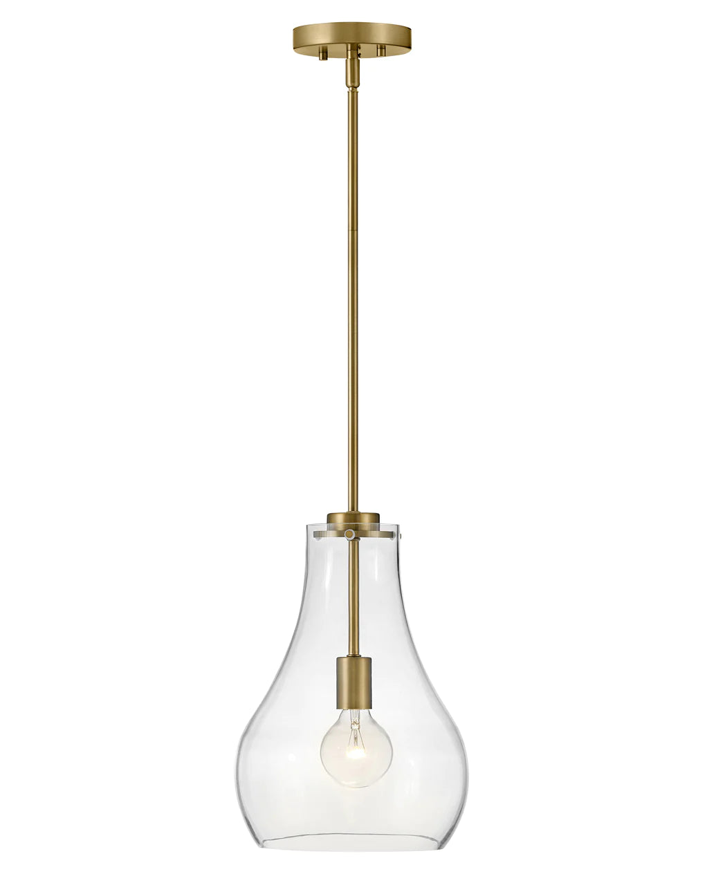 Hinkley Lark Frankie 1 Light Lacquered Brass Pendant Lighting Affairs