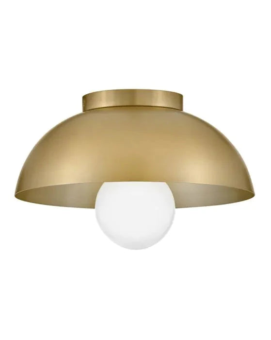 Brass and sales white ceiling light