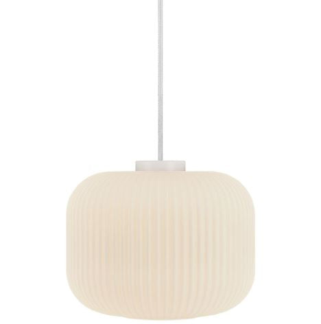 Milford 30 Opal White Glass Pendant